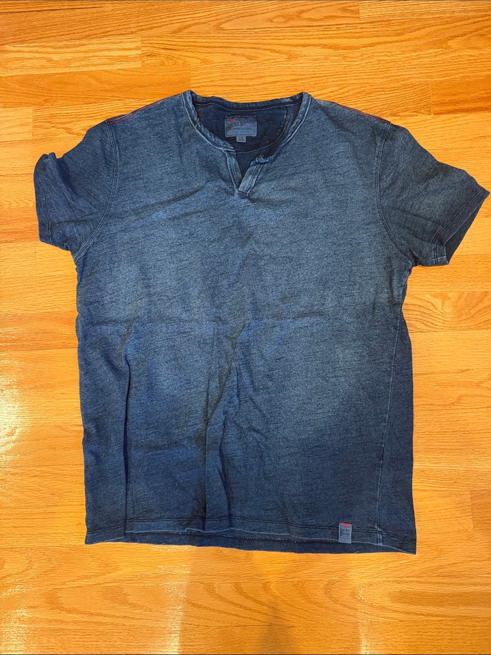 Lucky Brand Indigo Short-Sleeve Henley Tee